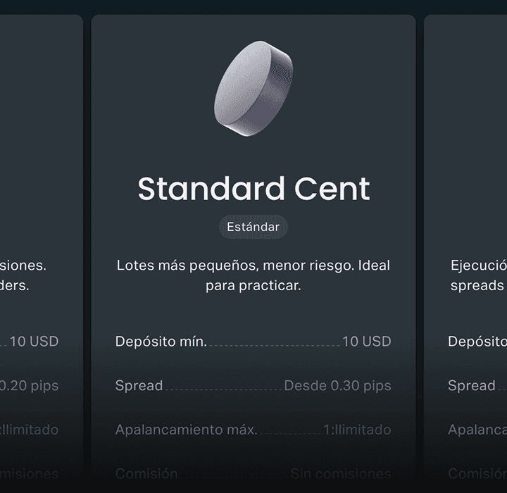 Crea una cuenta Cent o Pro
